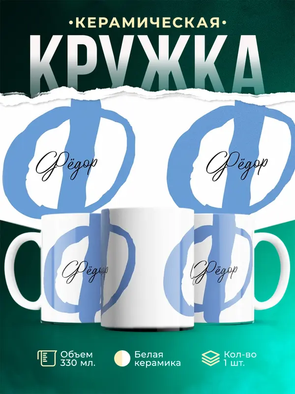 Кружка Именная кружка Фёдор