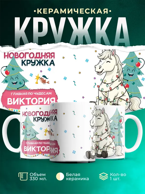 Кружка Главная по чудесам Виктория