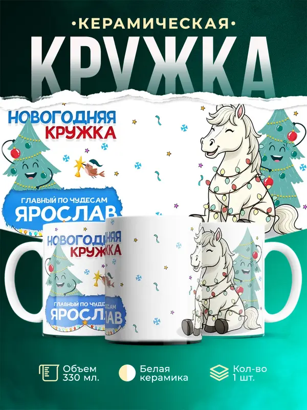 Кружка Главный по чудесам Ярослав