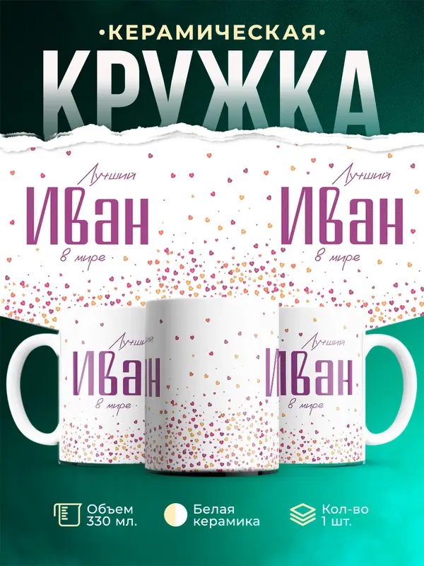 Кружка Лучший в мире Иван