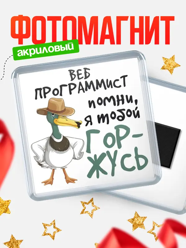 Магнит магнит квадратный горжусь веб программист
