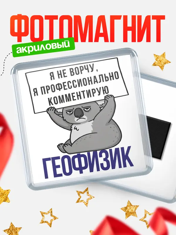 Магнит магнит квадратный коала геофизик