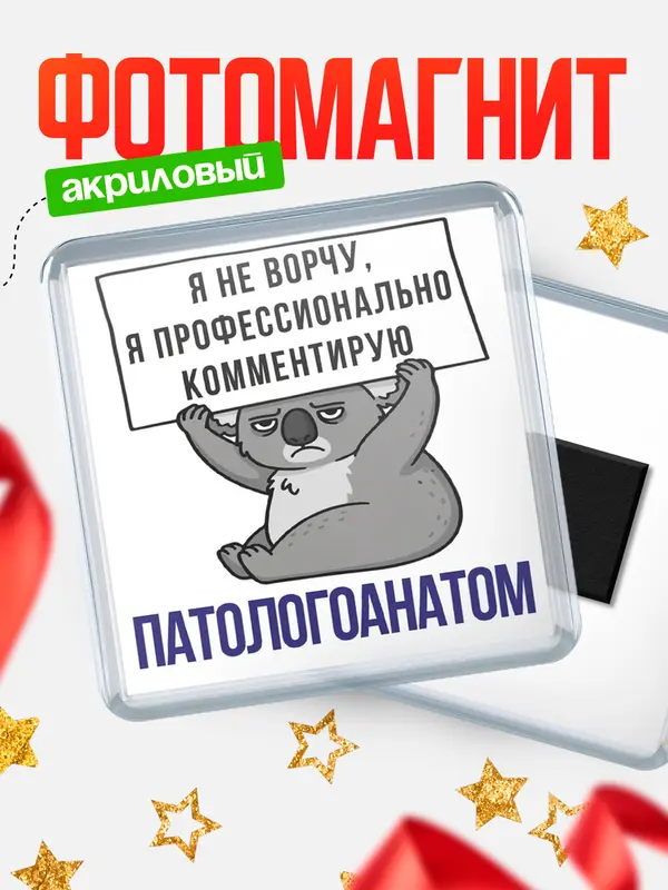 Магнит магнит квадратный коала патологоанатом