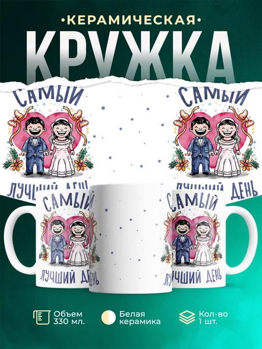 Кружка Свадьба Самый лучший день