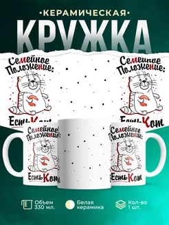 Кружка Шуточная кружка Есть кот