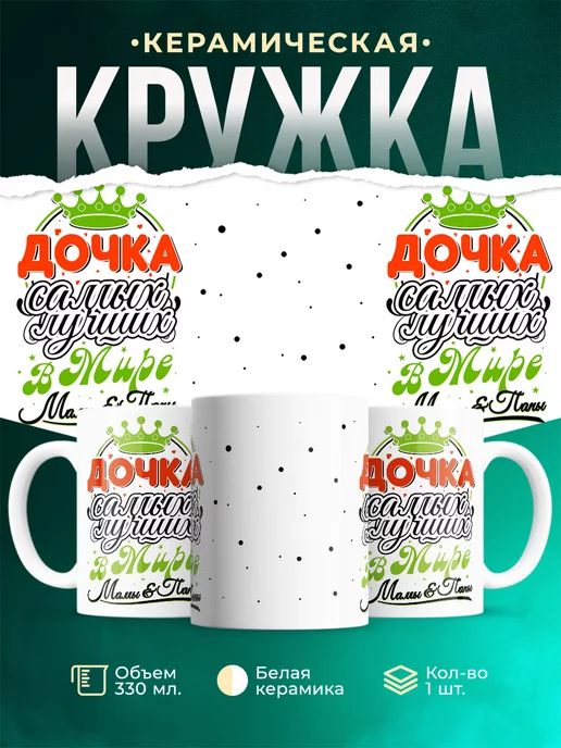 Кружка Для дочери Дочь лучших родителей