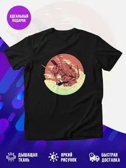 Футболка черная Neon Genesis Evangelion