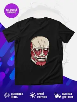 Футболка черная HERE IS TITAN!