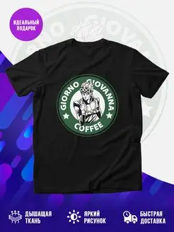 Футболка черная JoJo Giorno Giovanna