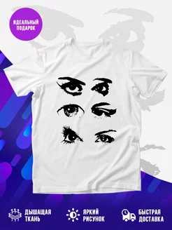 Футболка Black contoured eyes