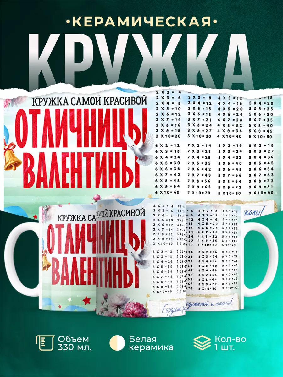 Кружка Отличница Валентина