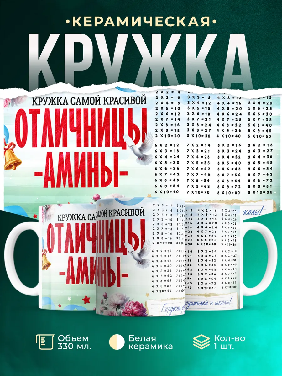 Кружка Отличница Амина