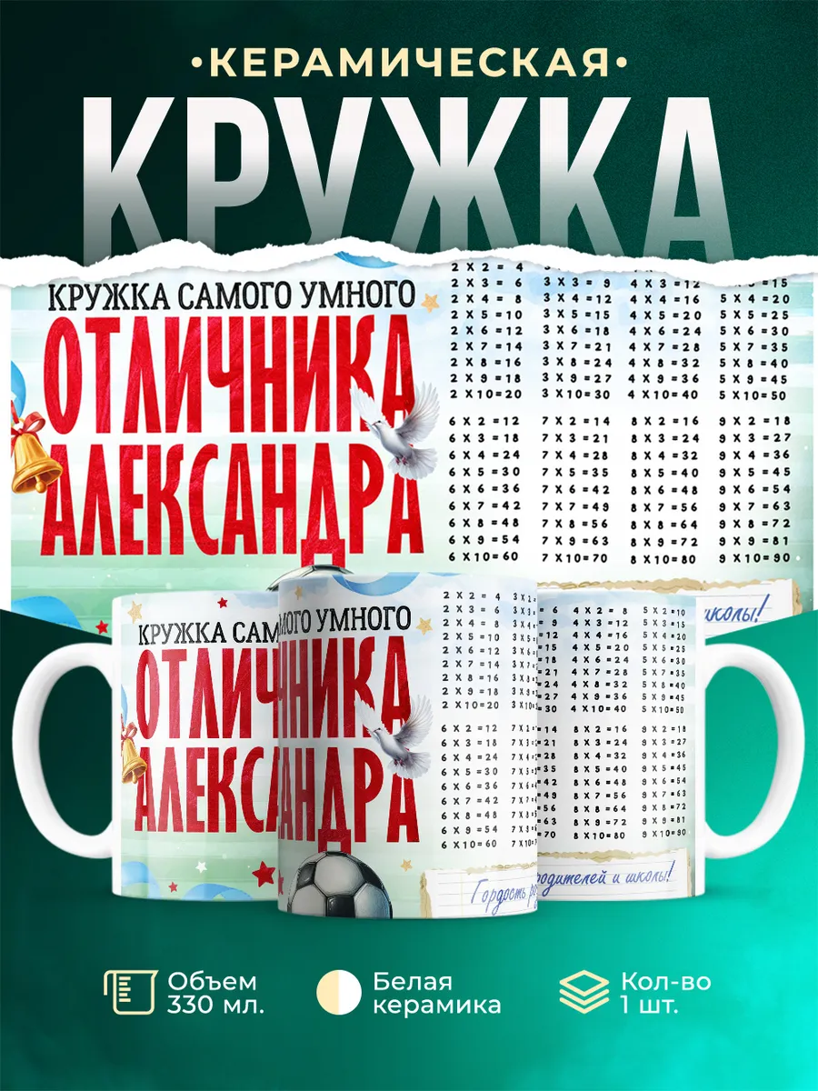 Кружка Отличник Александр