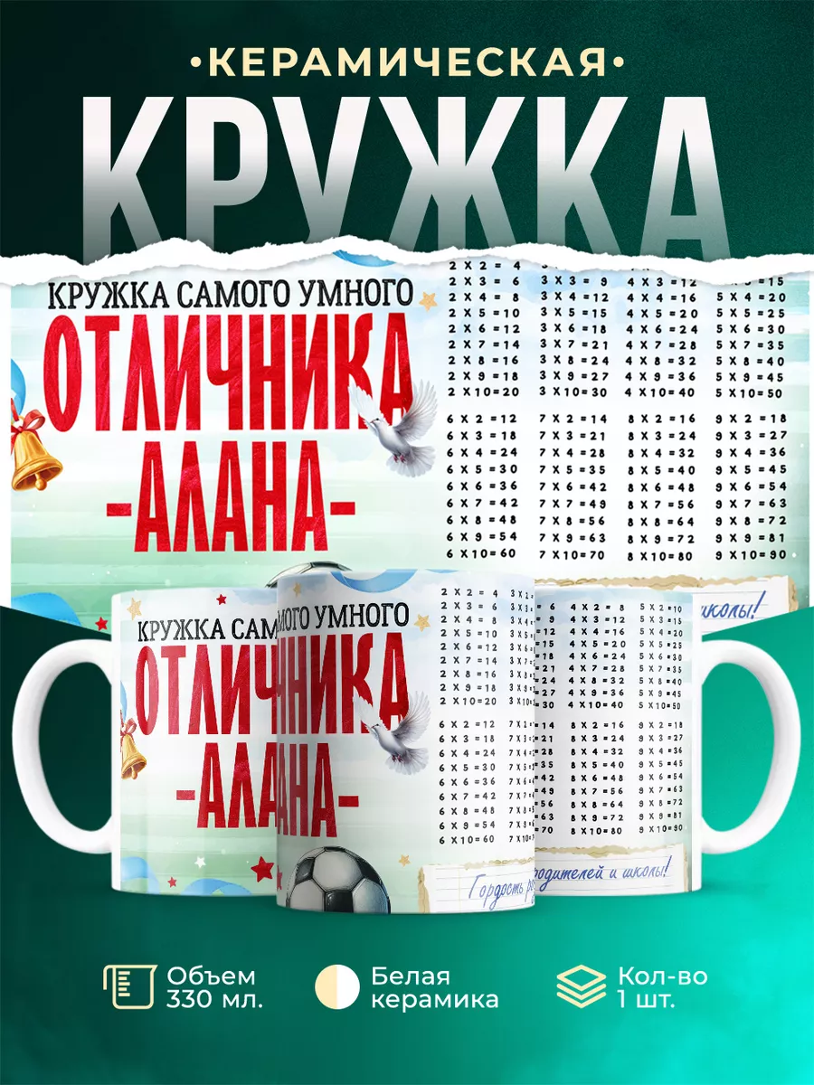 Кружка Отличник Алан