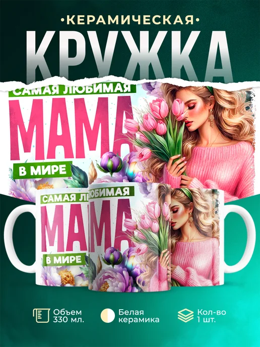 Кружка Семья Самая любимая мама