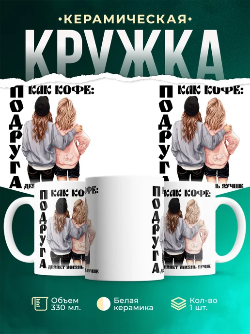 Кружка Женское Подруга как кофе