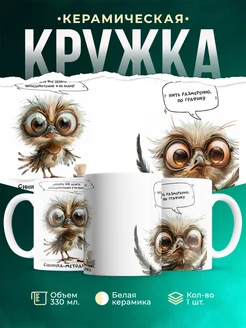 Кружка Шуточная кружка Синичка-методичка