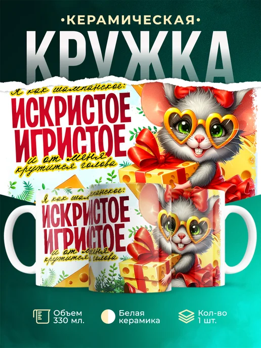 Кружка День рождения Искристое игристое