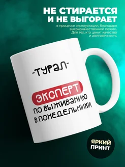 Кружка Эксперт по выживанию в пн это Турал