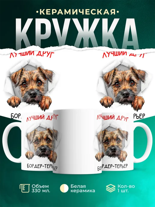 Кружка Бордер-терьер