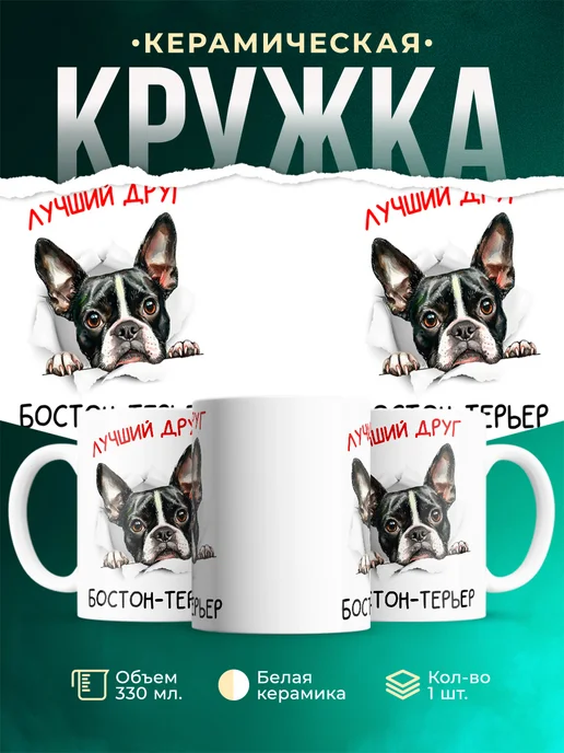 Кружка Бостон-терьер
