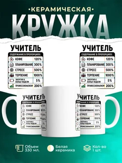 Купить кружку с принтом для учителя с доставкой по России — оригинальный подарок педагогу