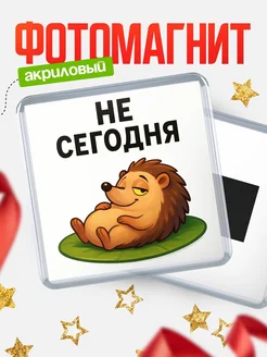 Купить магнит сувенирный 65мм с ленивым ежиком в подарок с доставкой по России