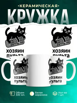 Купить кружку с приколом «Хозяин пульта» с доставкой по России
