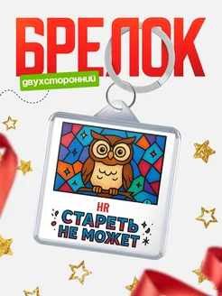 Купить брелок с совой витраж в подарок с доставкой по России