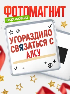 Купить магнит с юмором про Алсу с доставкой по России