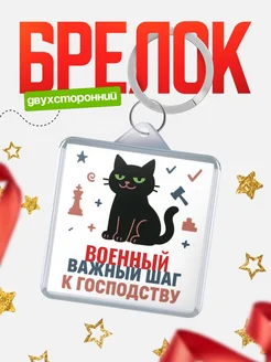 Купить брелок кот удачи Военный менеджер с доставкой по России