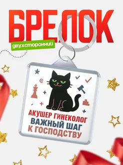 Купить брелок кот удачи Акушер гинеколог менеджер с доставкой по России