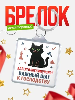 Купить брелок кот удачи Аллергологиммунолог менеджер с доставкой по России