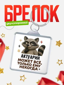 Купить брелок с енотом Актуарий в подарок кадровику с доставкой по России