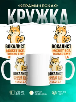 Купить кружку с принтом Вокалист может всё с доставкой по России