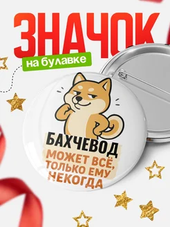 Купить значок Бахчевод мем с доставкой по России — оригинальный подарок кадровику