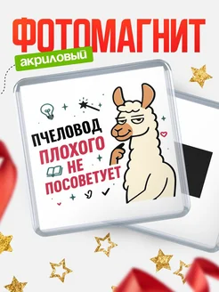 Купить магнит сувенирный 65мм «Пчеловод плохого не посоветует» с доставкой по России