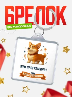 Купить брелок с корги Web программист с доставкой по России — оригинальный подарок