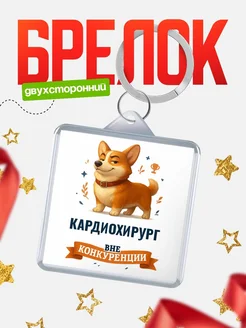 Купить брелок с корги Кардиохирург с доставкой по России — оригинальный подарок