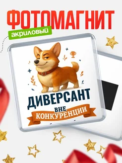 Купить магнит корги Диверсант с доставкой по России — оригинальный подарок кадровику