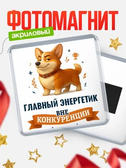 Купить магнит корги Главный энергетик с доставкой по России — оригинальный подарок кадровику