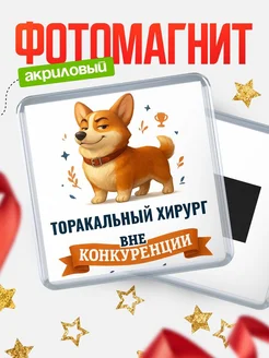 Купить магнит корги Торакальный хирург с доставкой по России — оригинальный подарок кадровику