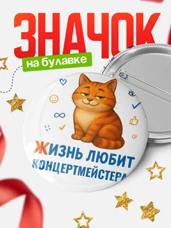Купить значок с рыжим котом для Концертмейстера с доставкой по России