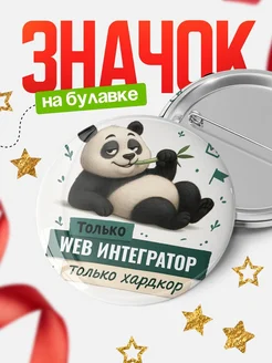 Купить значок Панда Web интегратор с доставкой по России — оригинальный подарок кадровику