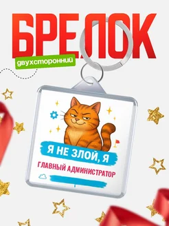 Купить брелок с котом Главный администратор в подарок с доставкой по России