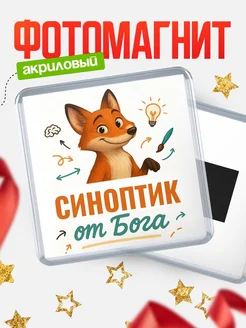 Купить магнит сувенирный 65мм с доставкой по России — Синоптик от Бога