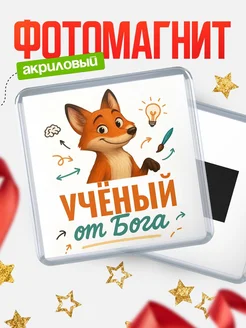 Купить магнит сувенирный 65мм с доставкой по России — Учёный от Бога