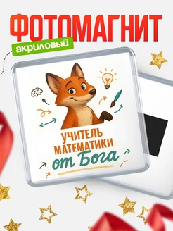 Купить магнит сувенирный 65мм с доставкой по России — Учитель математики от Бога