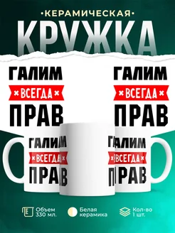 Купить кружку с приколом «Галим всегда прав» с доставкой по России