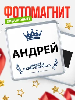 Купить магнит сувенирный 65мм Андрей — король красной книги с доставкой по России